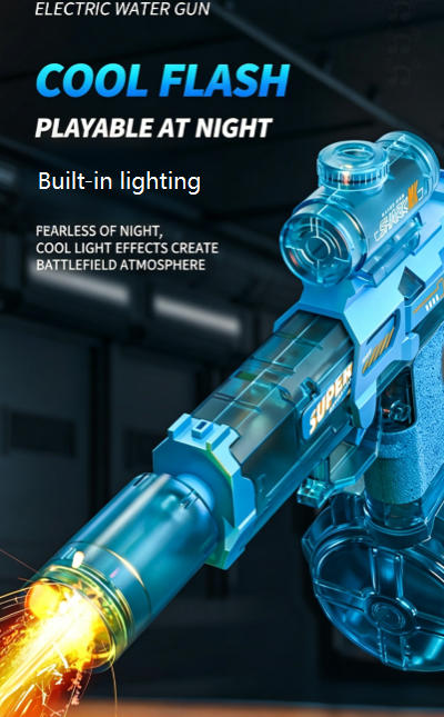 Electric Water Gun — Rapid Auto-Blast, No Pumping