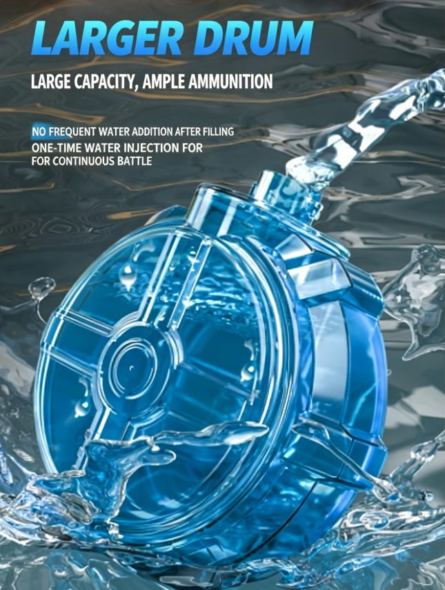 Electric Water Gun — Rapid Auto-Blast, No Pumping