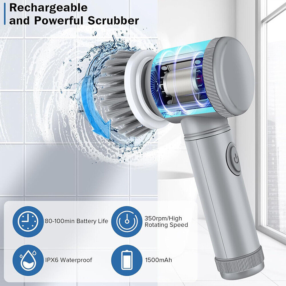 Cordless Spin Scrubber — Effortless Deep Clean