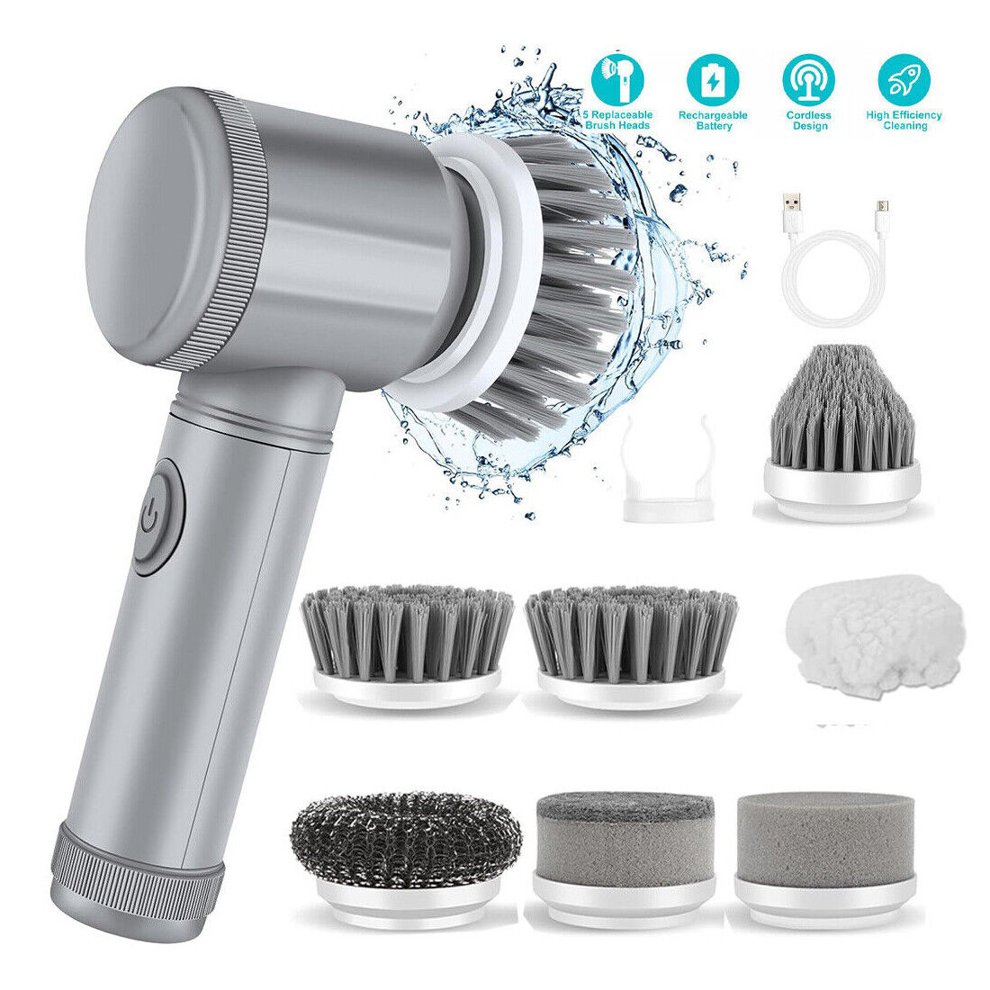 Cordless Spin Scrubber — Effortless Deep Clean