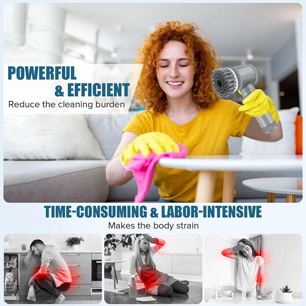 Cordless Spin Scrubber — Effortless Deep Clean
